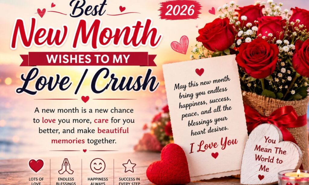 Best New Month Wishes to My Love Crush (2026)