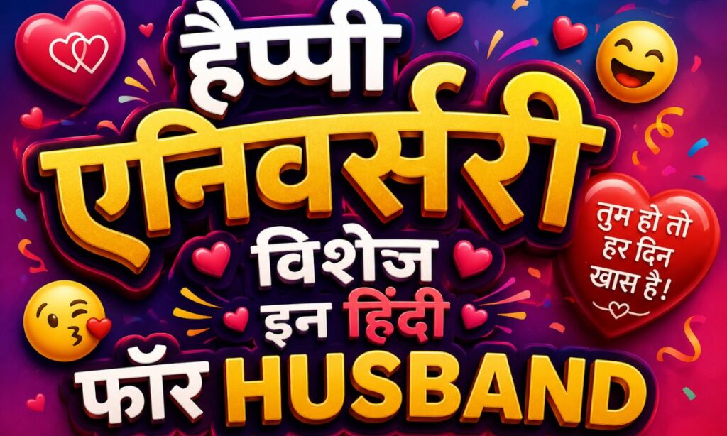 Happy Anniversary Wishes in Hindi For Husband