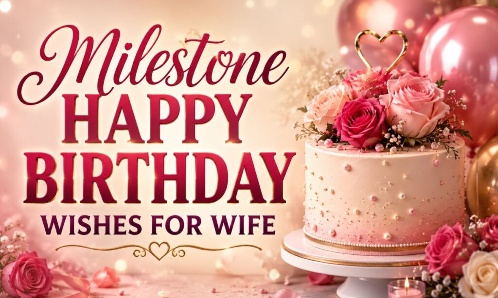 Milestone Happy Birthday Wishes for Wife