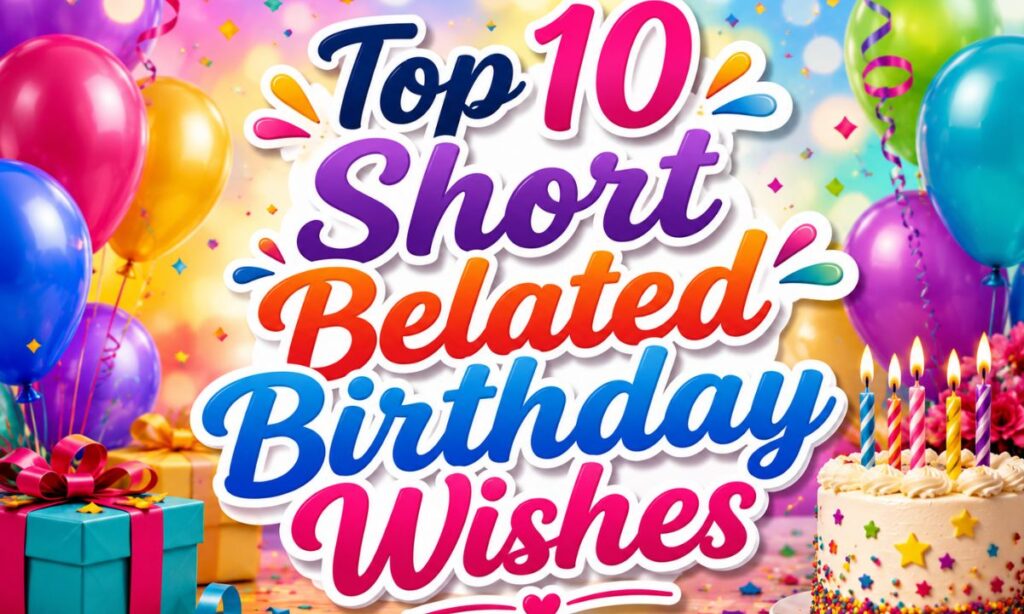 Short Belated Birthday WISHES 