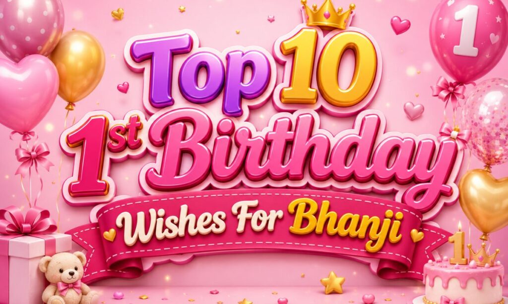 Top10 1st Birthday Wishes For Bhanji