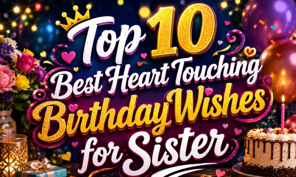 Top10 Best Heart Touching Birthday Wishes for Sister