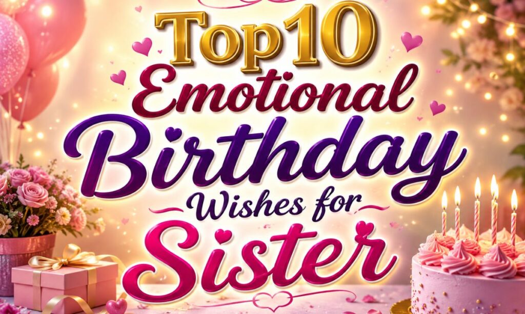 Top10 Emotional Birthday Wishes for Sister