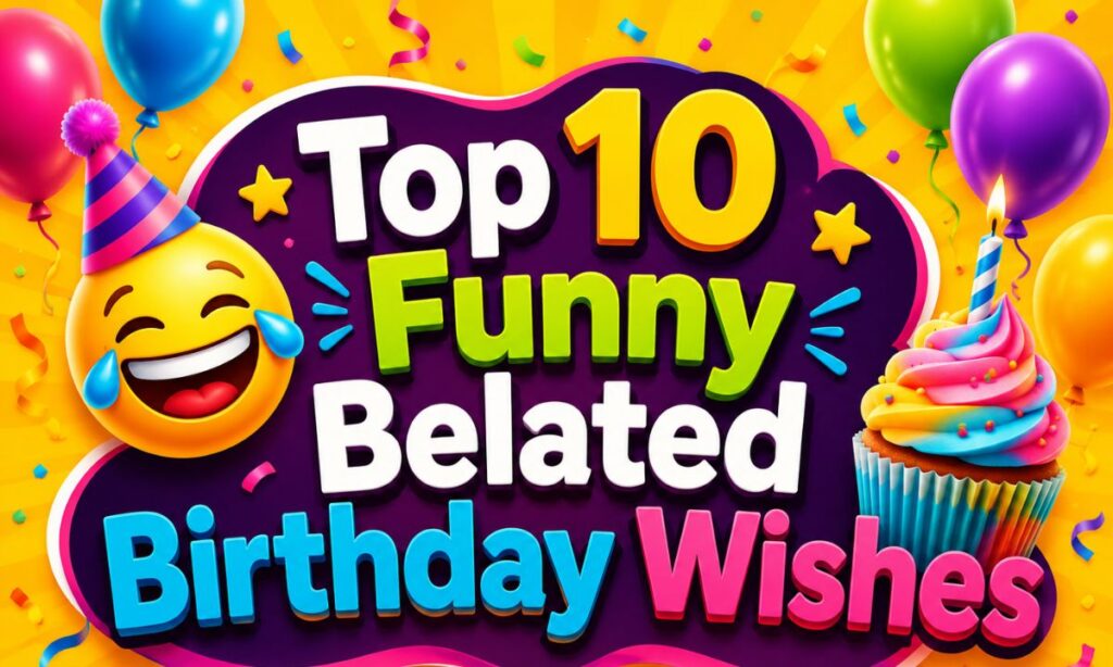 Top10 Funny Belated Birthday Wishes