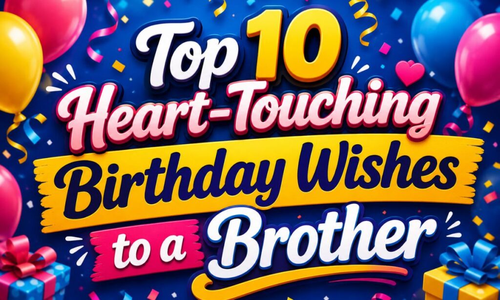 _Top10 Heart-Touching Birthday Wishes to a Brother