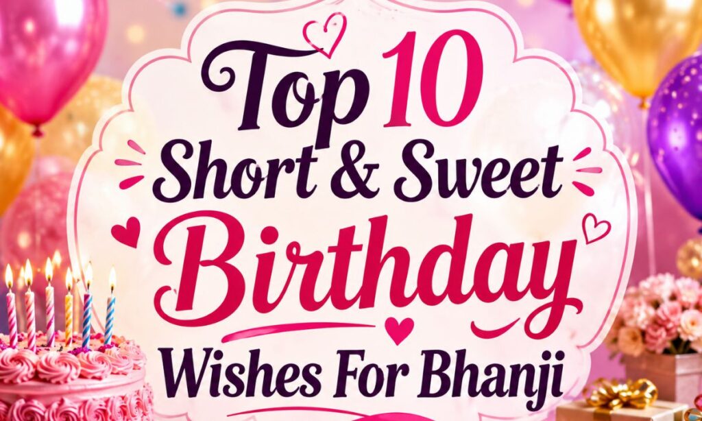 Top10 Short & Sweet Birthday Wishes For Bhanji