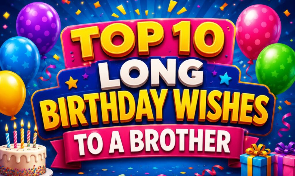 Top10 Short and Sweet Birthday Wishes to a Brother