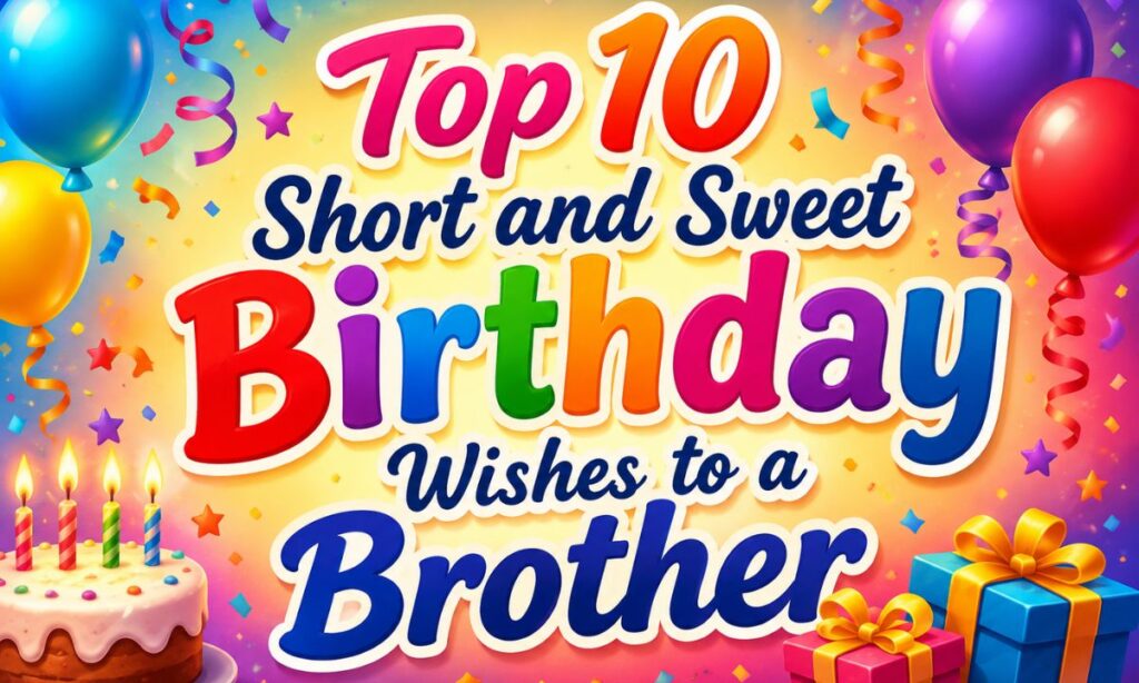 Top10 Short and Sweet Birthday Wishes to a Brother