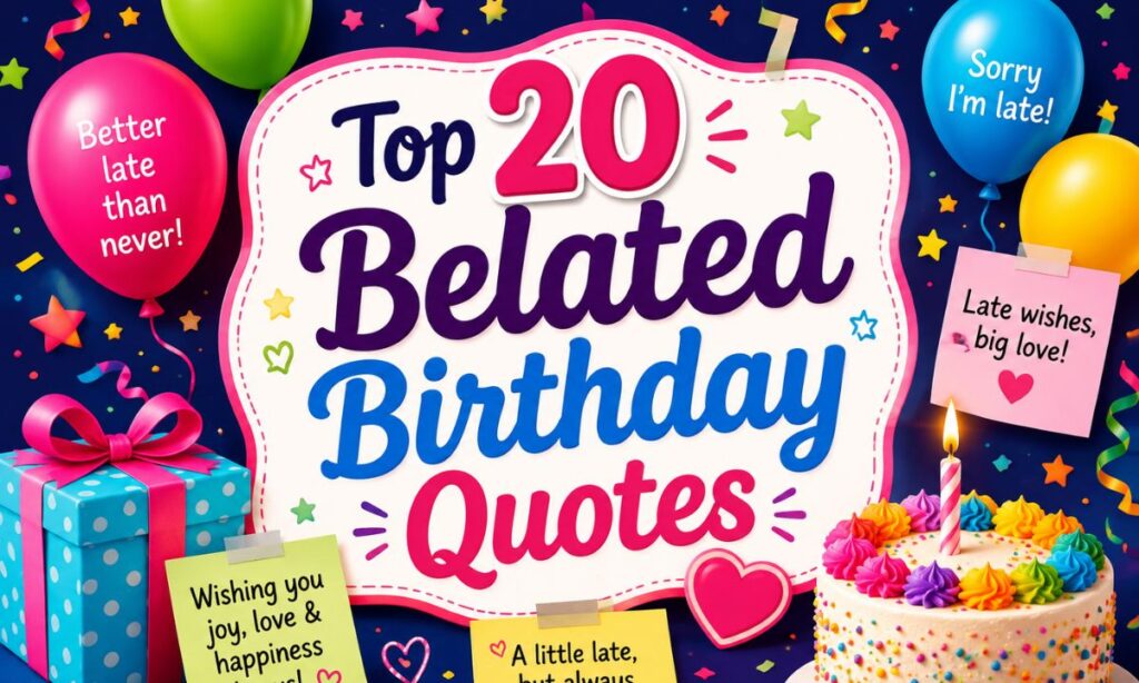 Top20 Belated Birthday Quotes