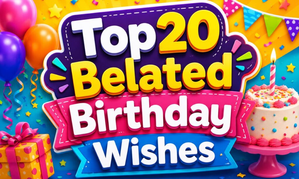 Top20 Belated Birthday Wishes 