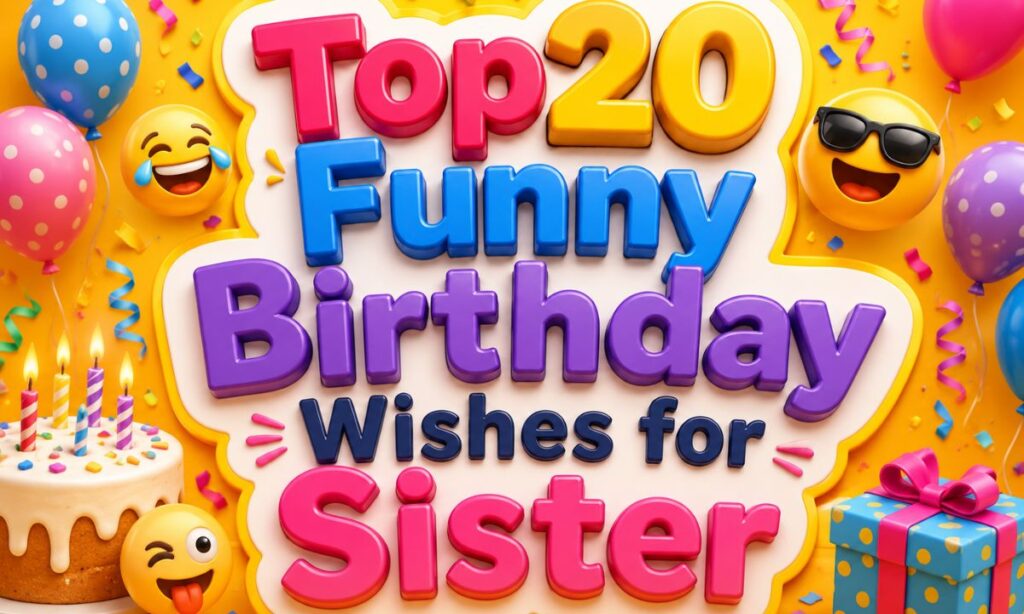 Top20 Funny Birthday Wishes for Sister