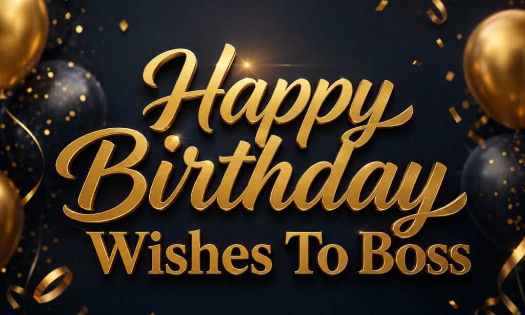 Happy Birthday Wishes To Boss In English