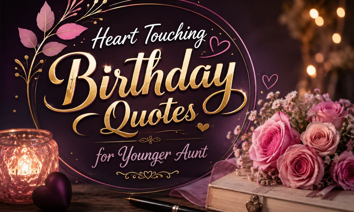 Heart Touching Birthday Quotes for Younger Aunt